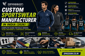 Custom Sportswear Manufacturer in India (2026): Complete Guide for Bulk Orders, Team Uniforms & Corporate Apparel