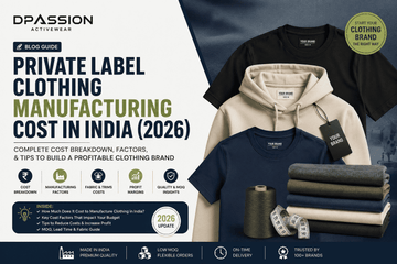 Private Label Clothing Manufacturing Cost in India (2026) - DPASSION.COM