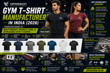Gym T-Shirt Manufacturer in India (2026): Complete Guide to Bulk Orders, Private Label & Wholesale Gym T-Shirts