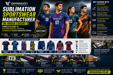 Sublimation Sportswear Manufacturer in India (2026): Complete Guide to Custom Printed Jerseys, Teamwear & Bulk Manufacturing