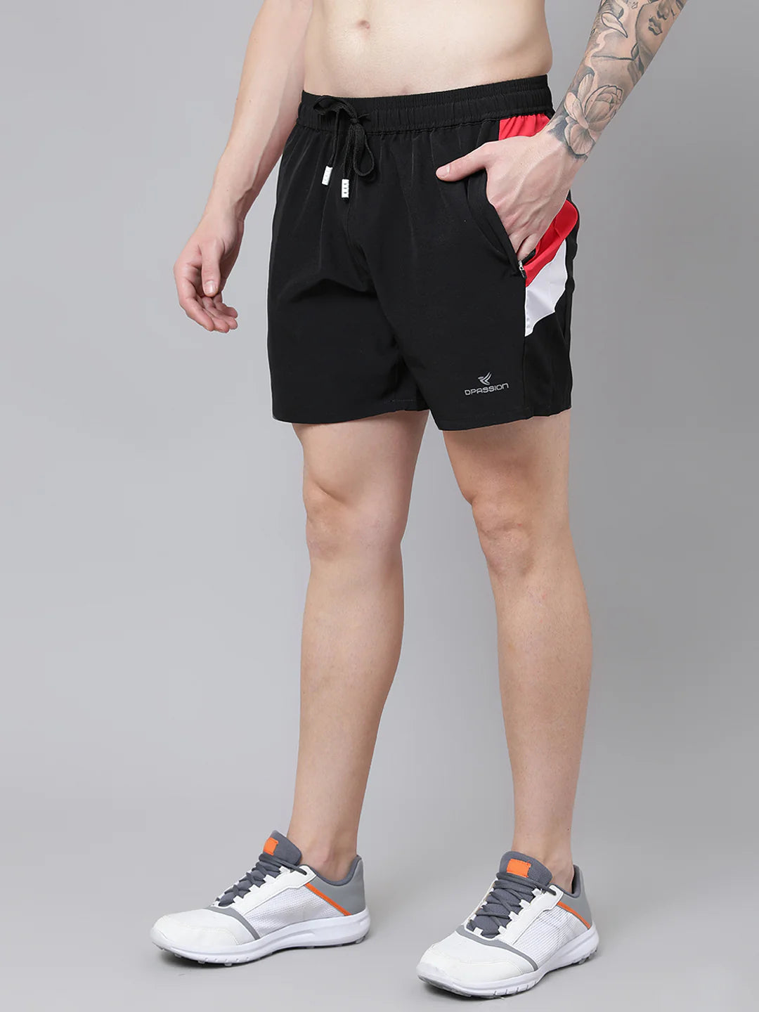 150 GSM NS Lycra Mens Colour blocked Shorts Wholesale - DPASSION.COM