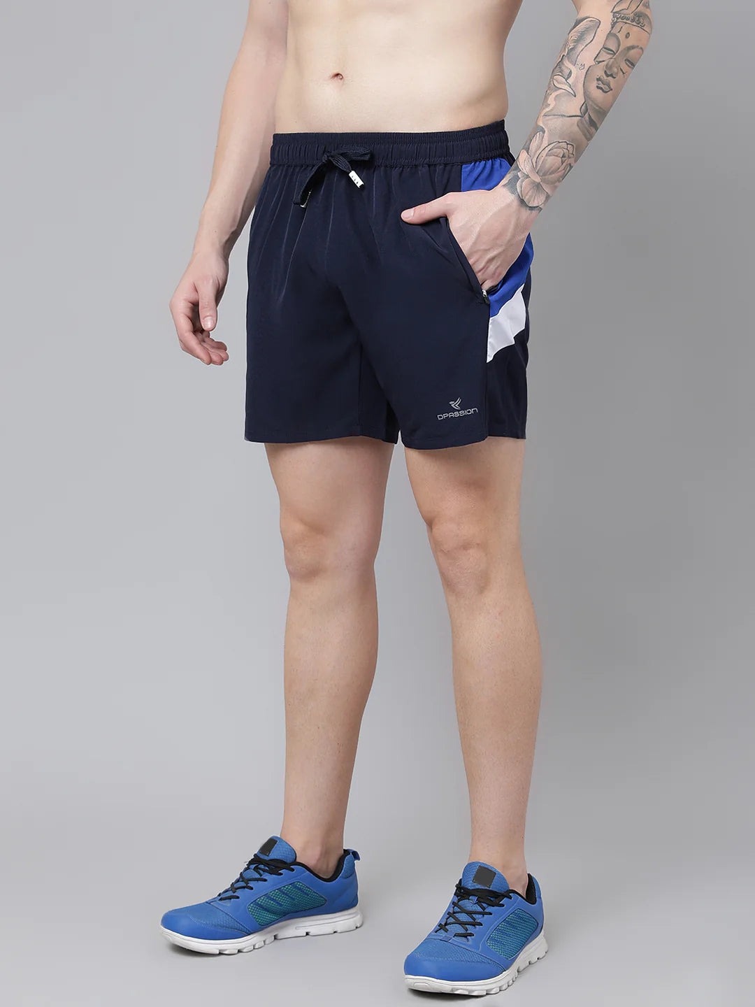 150 GSM NS Lycra Mens Colour blocked Shorts Wholesale - DPASSION.COM