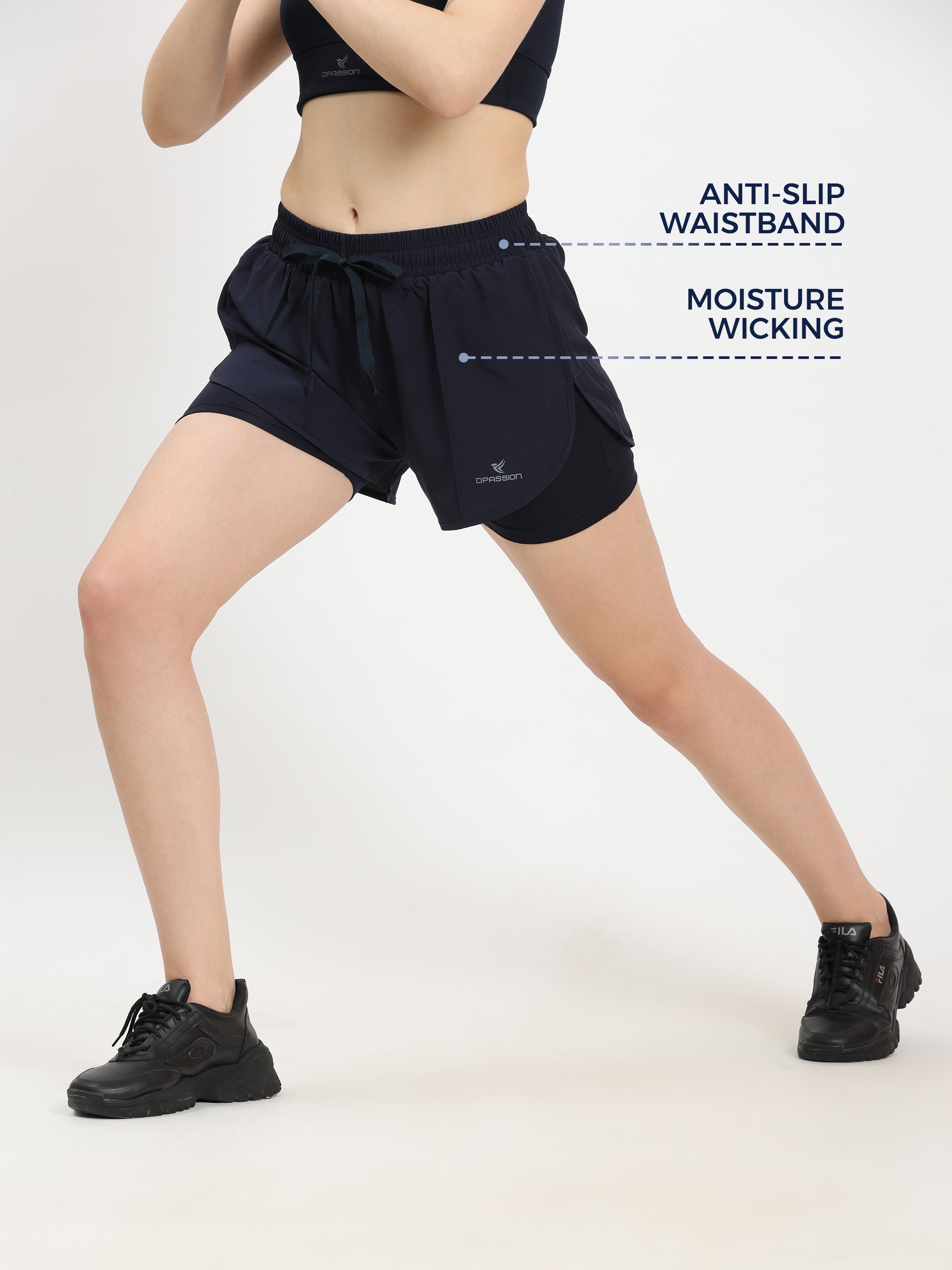 Womens NS Lycra Training Shorts Wholesale India - DPASSION.COM