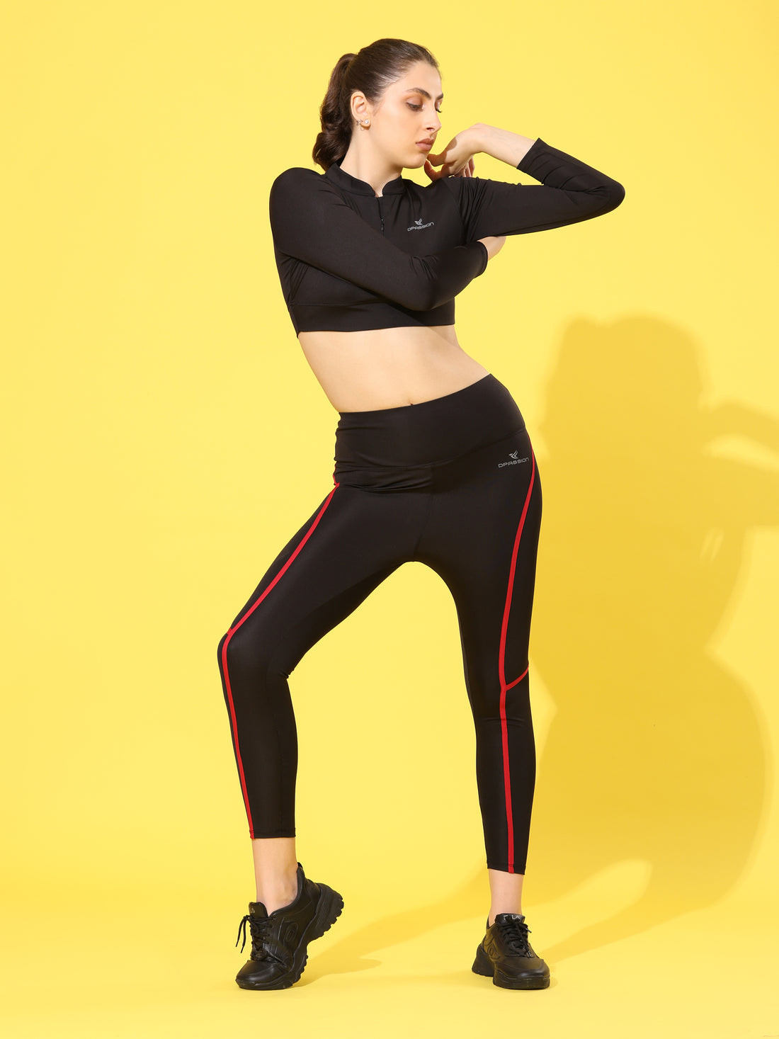 Women's Squat-Proof Training Tights | Opaque 250 GSM 4-Way Lycra - DPASSION.COM