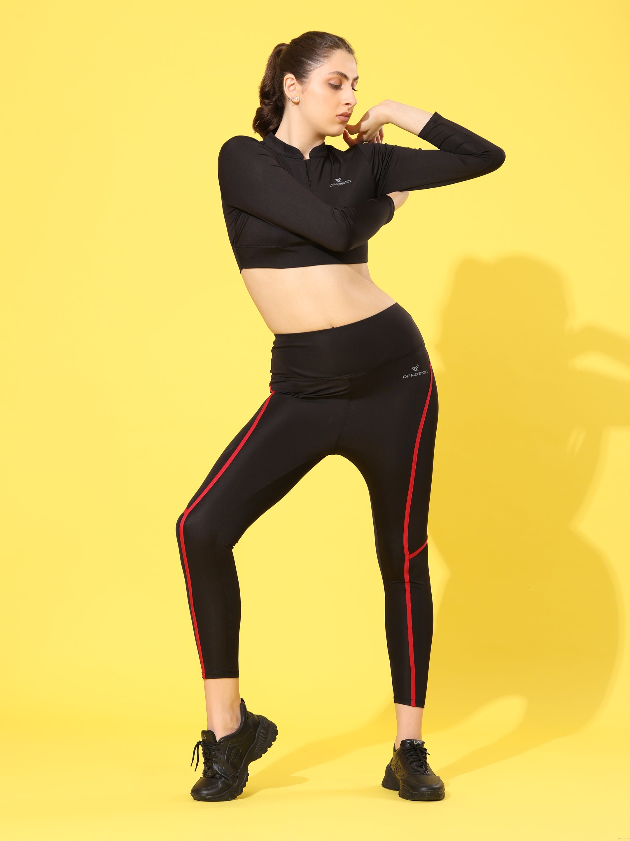 Women's Squat-Proof Training Tights | Opaque 250 GSM 4-Way Lycra - DPASSION.COM