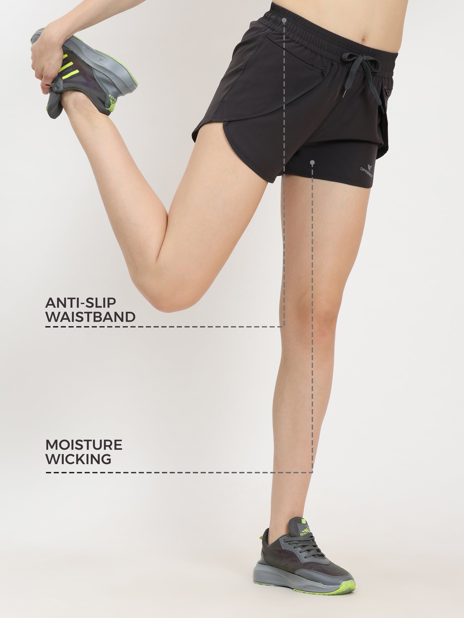 Womens NS Lycra Shorts Wholesale India | 150 GSM - DPASSION.COM