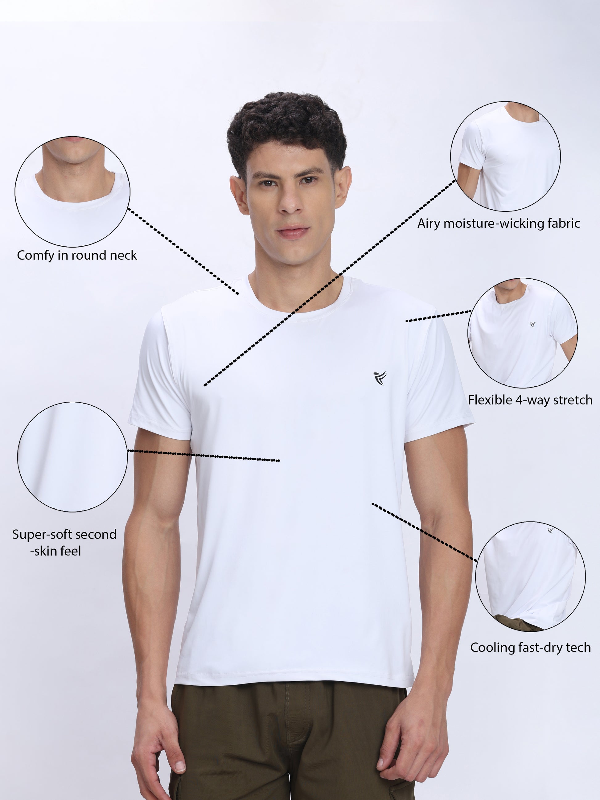 Mens Performance T Shirt Wholesale | 4 Way Stretch - DPASSION.COM