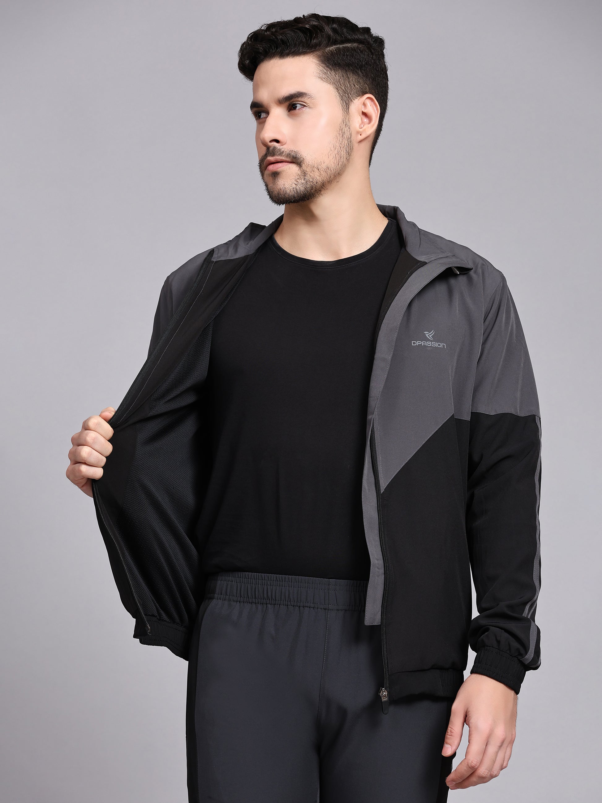 Men's Athletic Tracksuit with Breathable Mesh Lining for Optimal Performance - DPASSION.COM