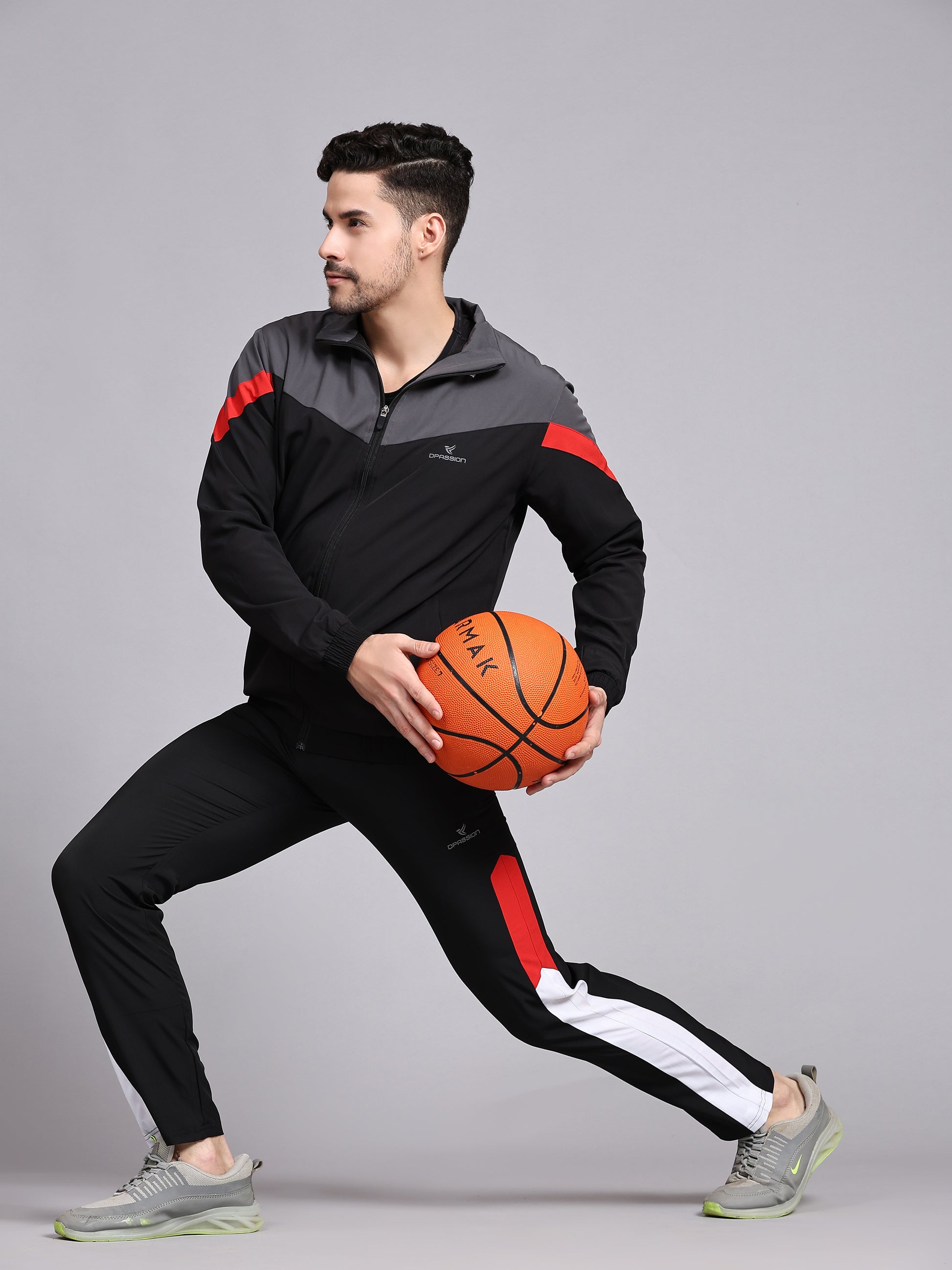 Men's Athletic Tracksuit with Breathable Mesh Lining for Optimal Comfort - DPASSION.COM