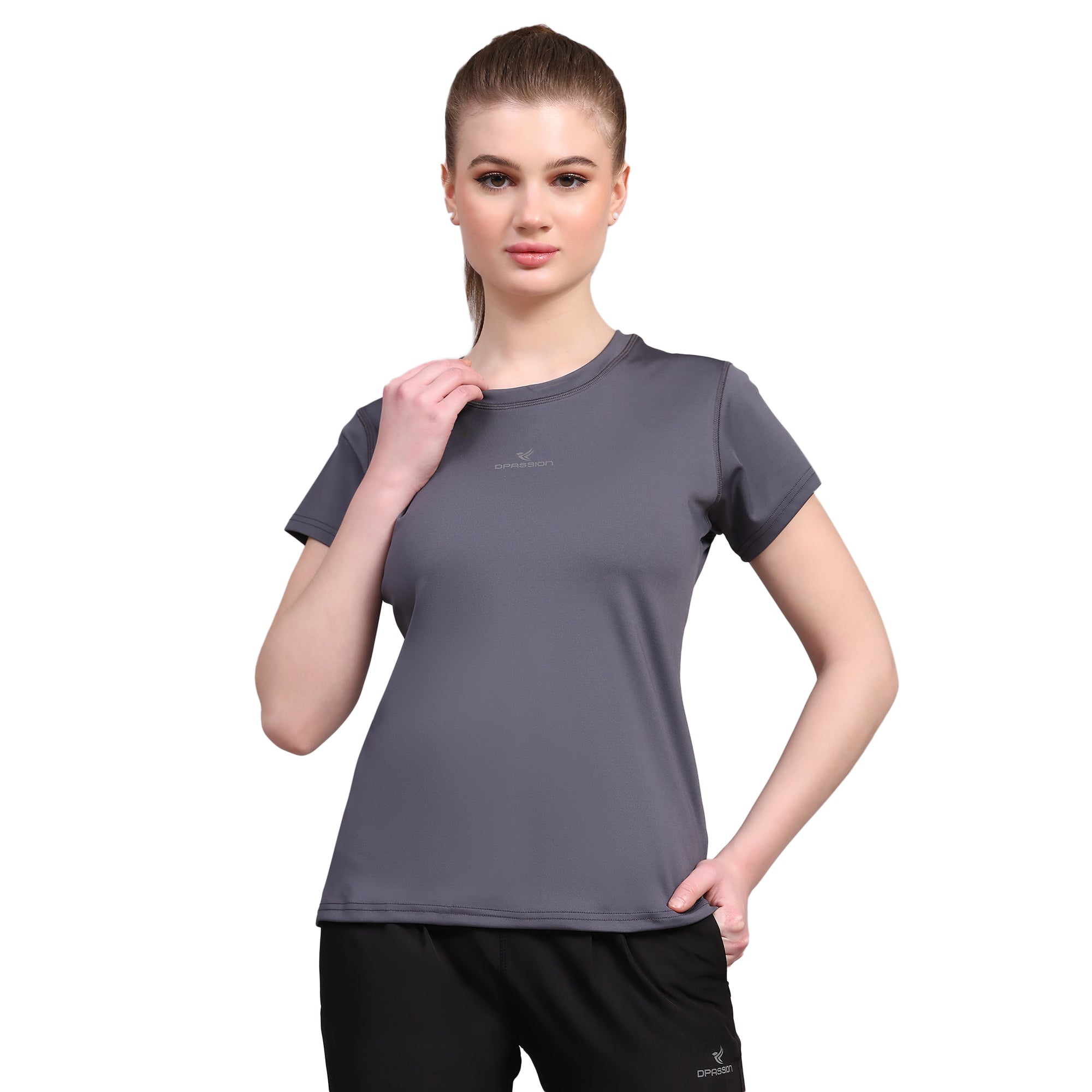 Womens 4 Way Lycra T Shirt Wholesale India | 190 GSM - DPASSION.COM