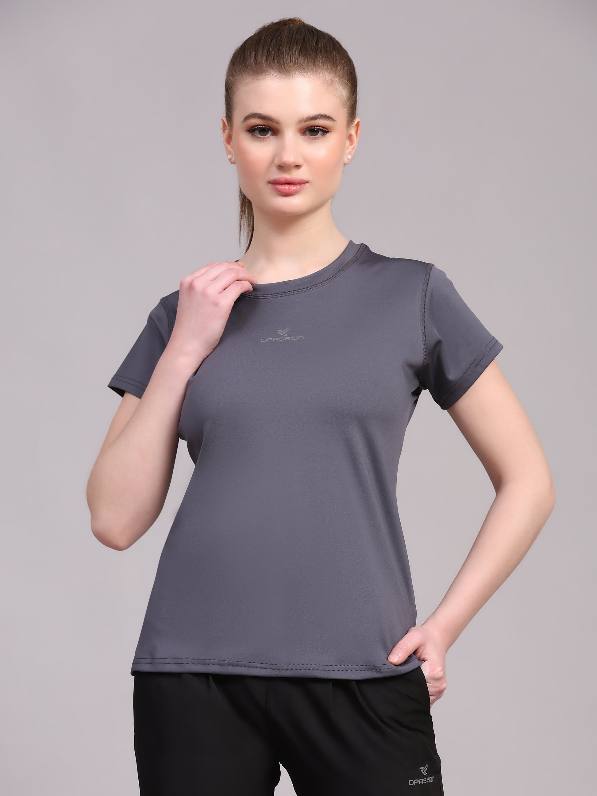 Womens 4 Way Lycra T Shirt Wholesale India | 190 GSM - DPASSION.COM