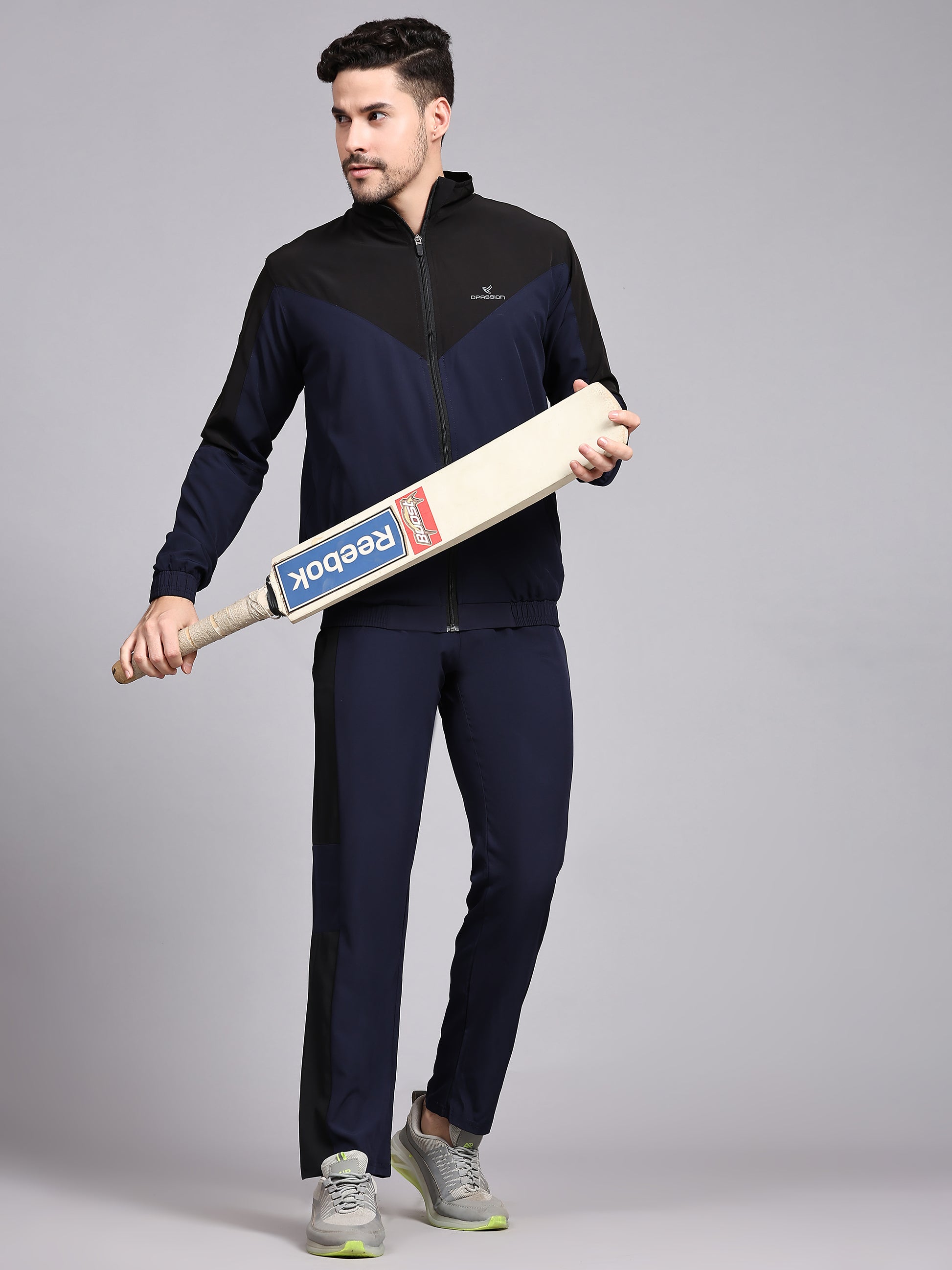 Men's Athletic Tracksuit with Breathable Mesh Lining for Comfort and Performance - DPASSION.COM