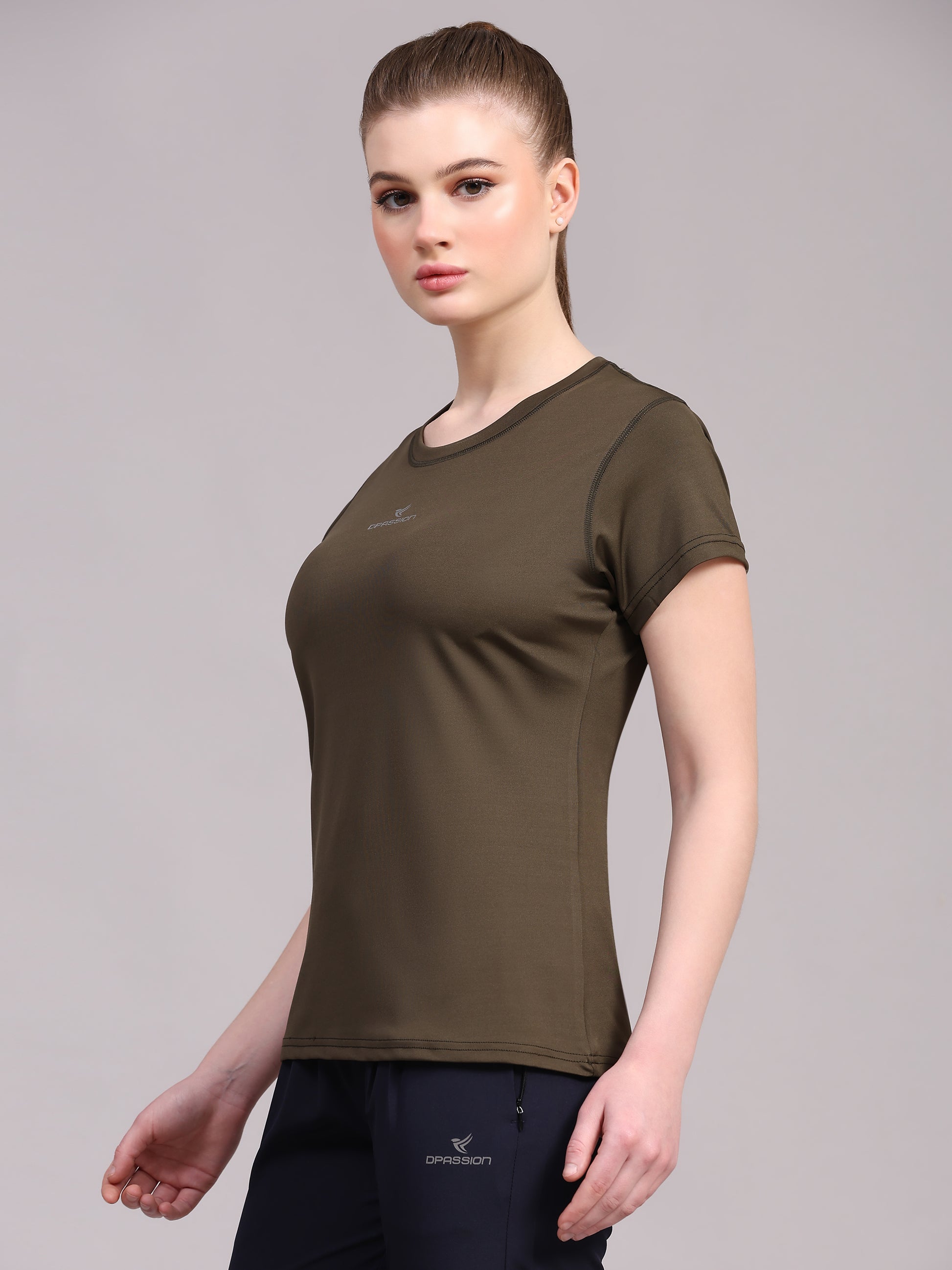Womens 4 Way Lycra T Shirt Wholesale India | 190 GSM - DPASSION.COM