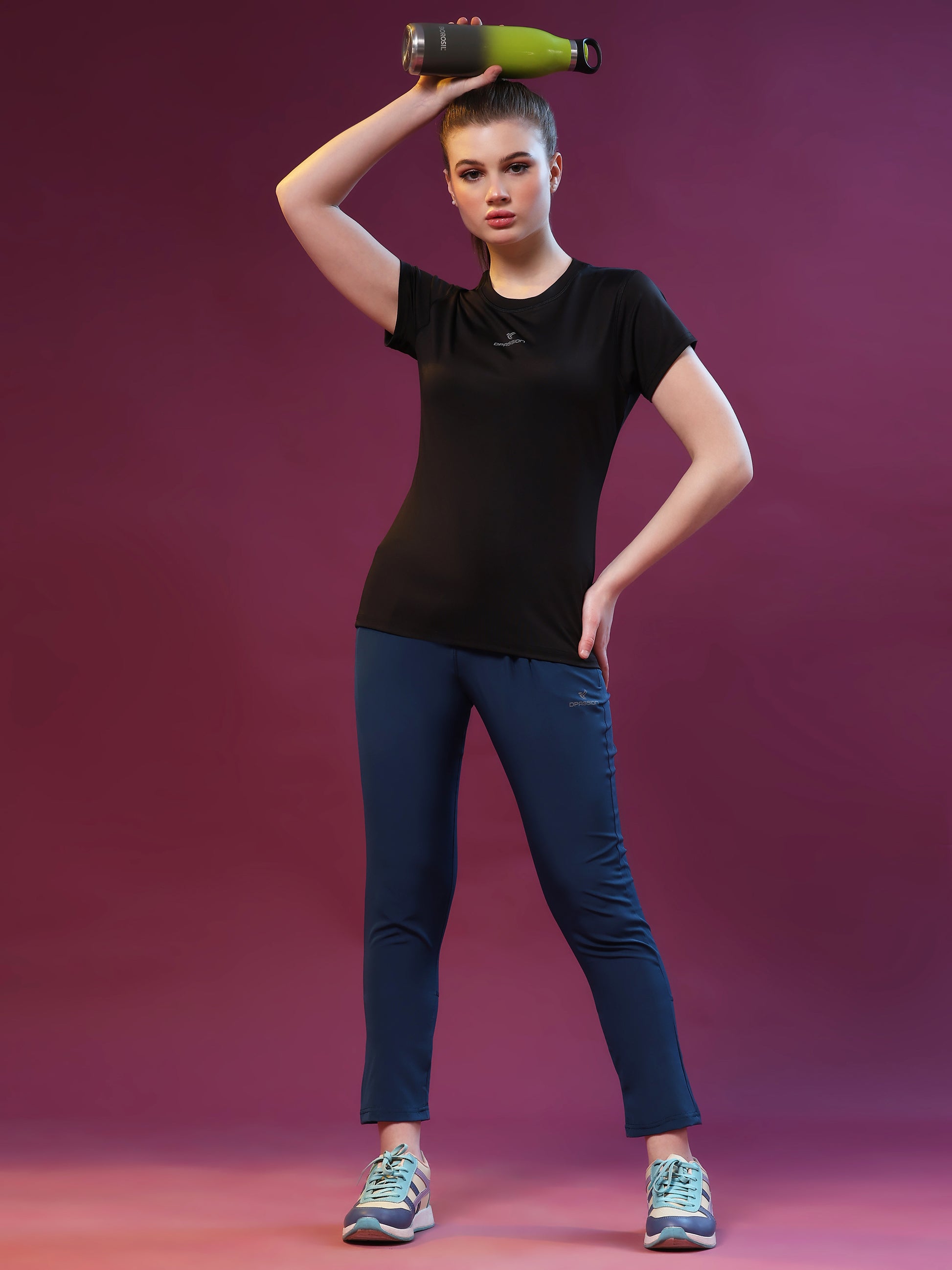Womens 4 Way Lycra T Shirt Wholesale India | 190 GSM - DPASSION.COM