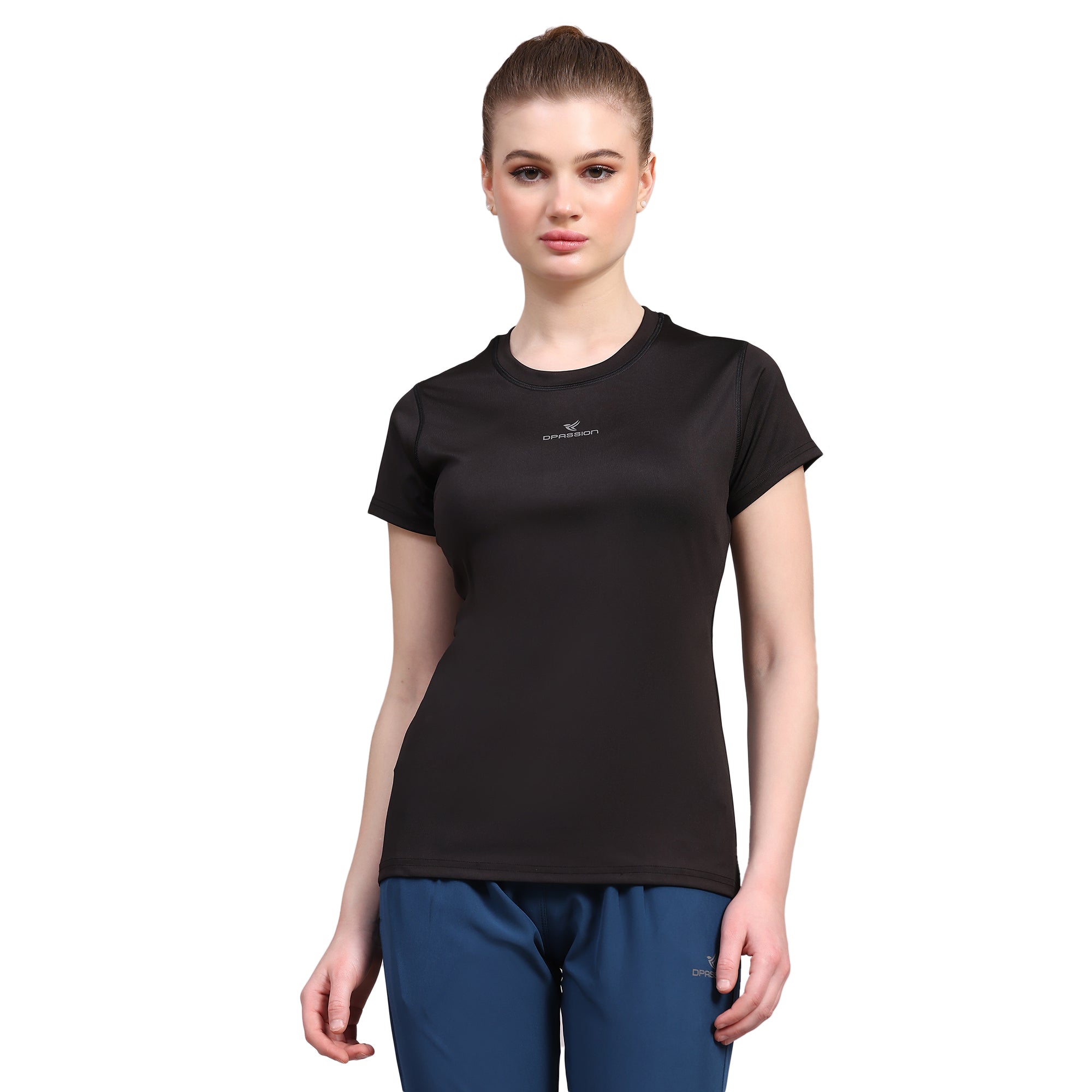 Womens 4 Way Lycra T Shirt Wholesale India | 190 GSM - DPASSION.COM