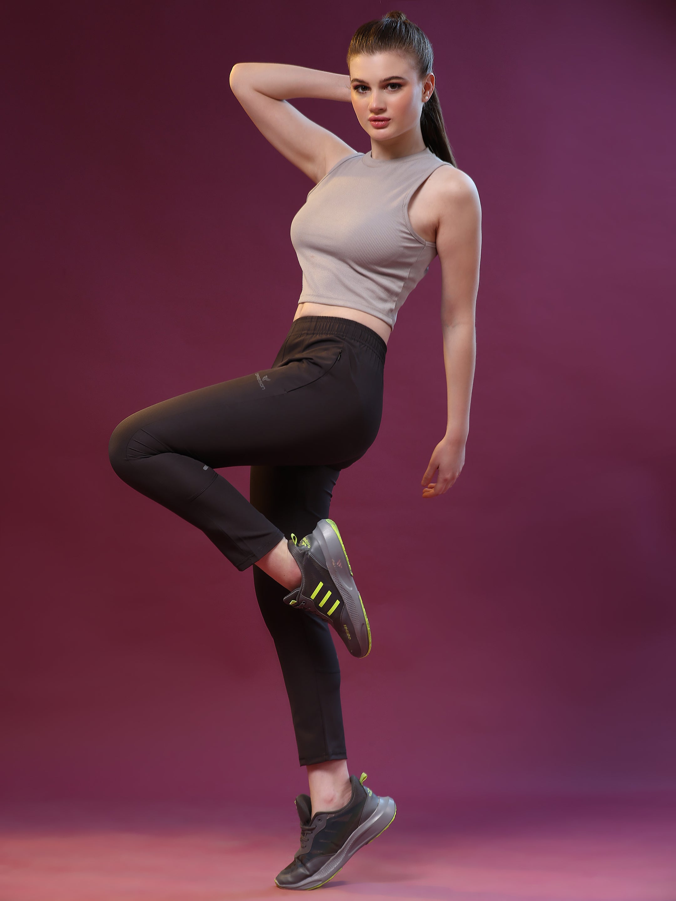 Womens NS Lycra Track Pants Wholesale India | 150 GSM - DPASSION.COM
