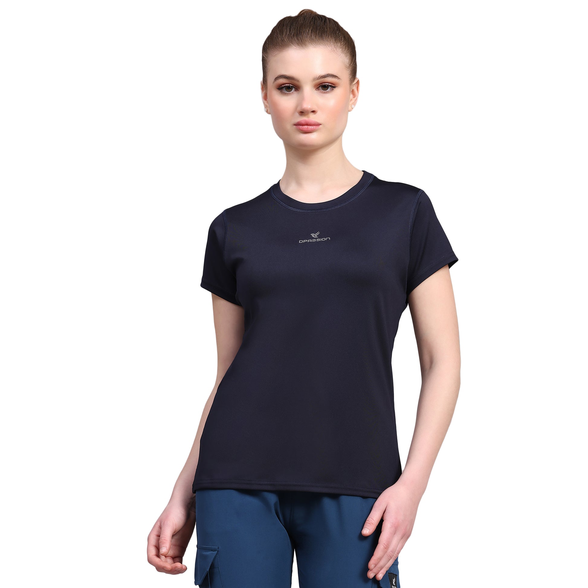 Womens 4 Way Lycra T Shirt Wholesale India | 190 GSM - DPASSION.COM