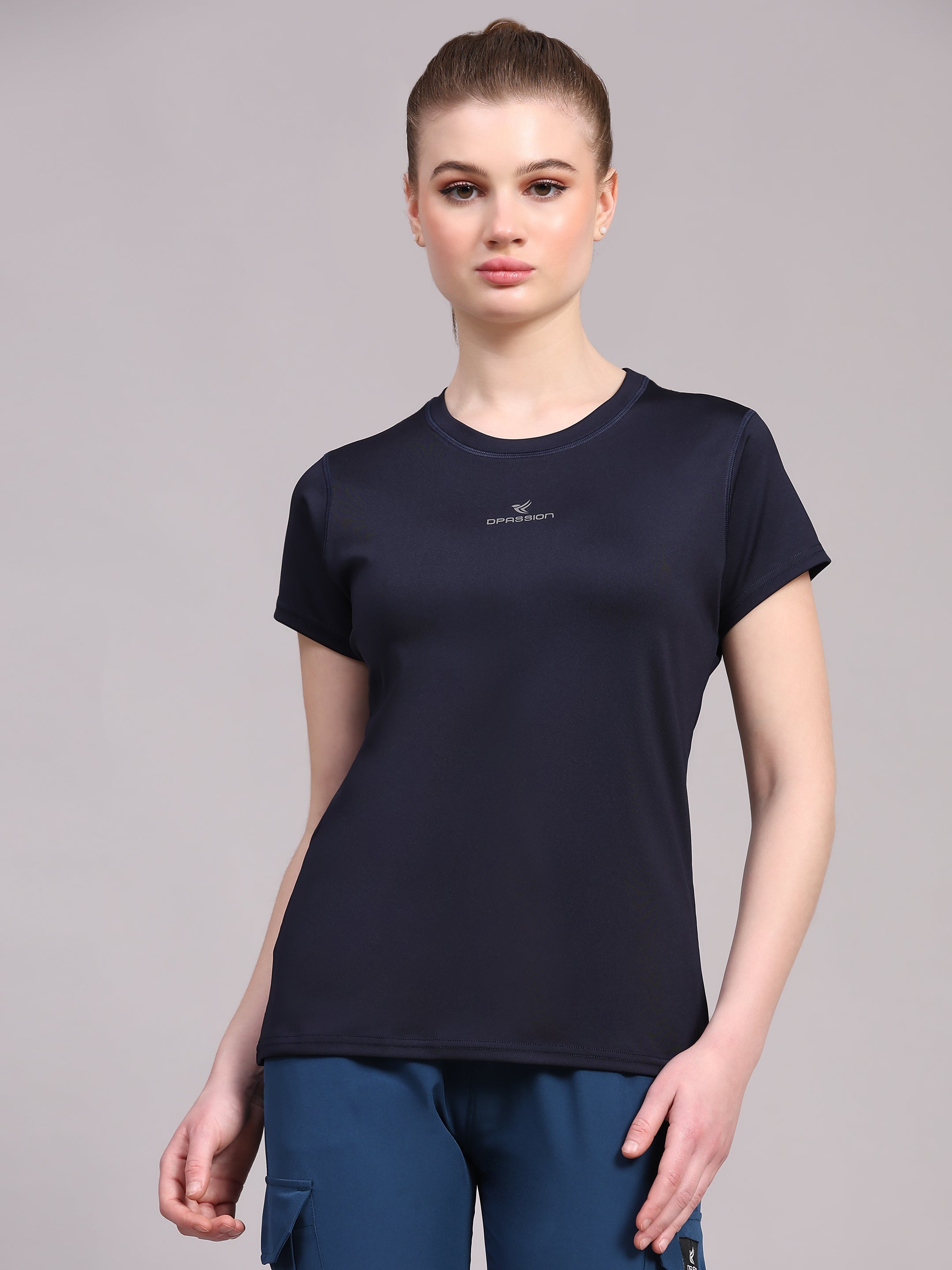 Womens 4 Way Lycra T Shirt Wholesale India | 190 GSM - DPASSION.COM