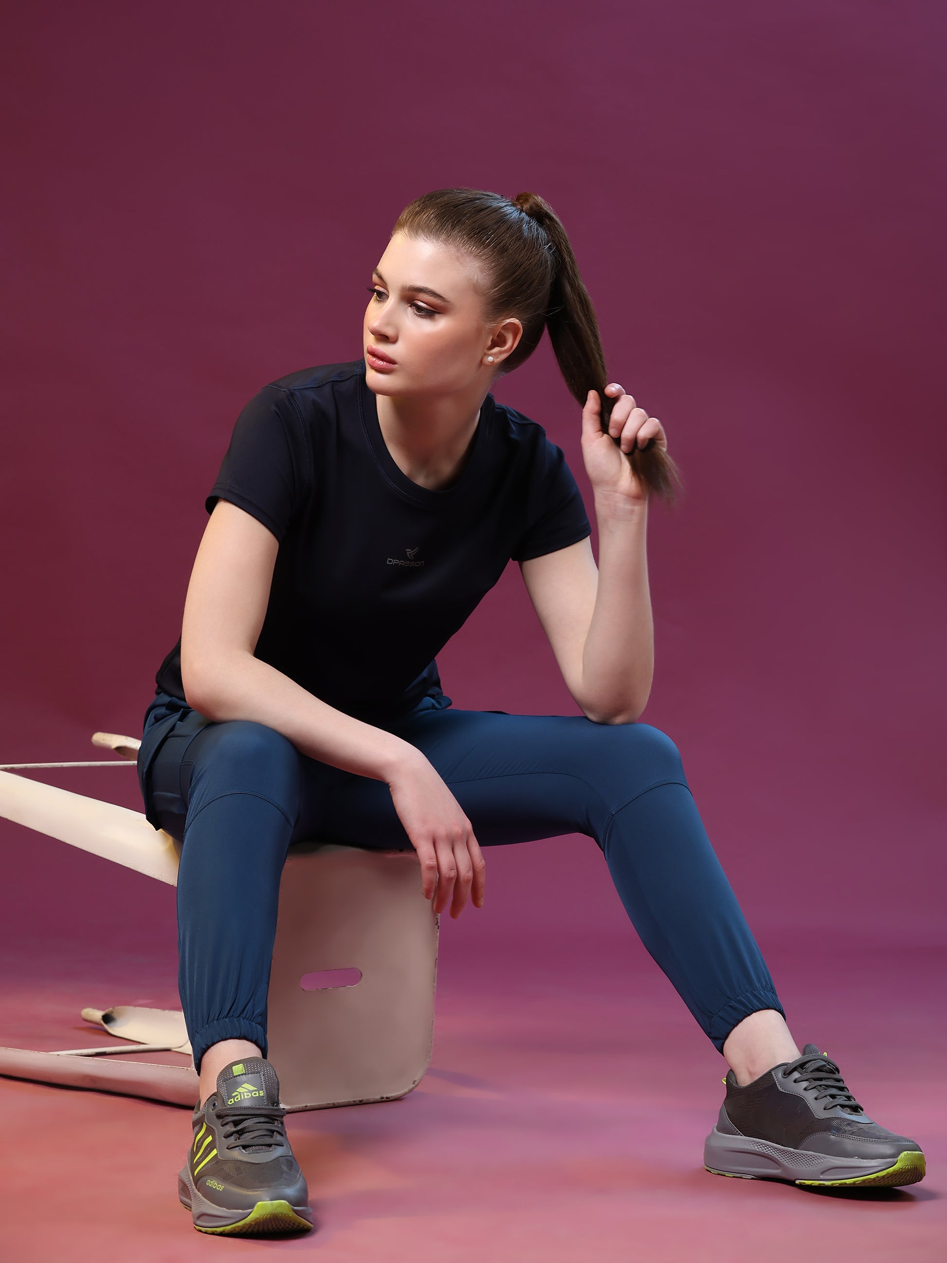 Womens 4 Way Lycra T Shirt Wholesale India | 190 GSM - DPASSION.COM