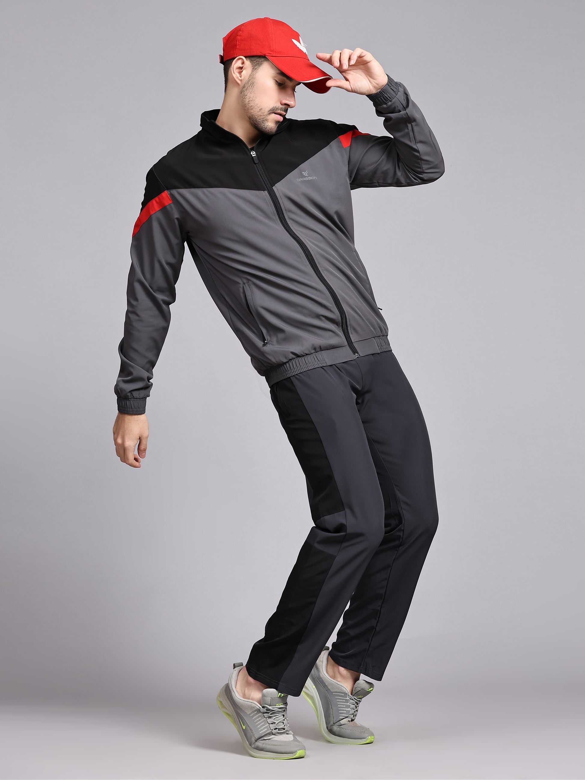 Men's Athletic Tracksuit with Breathable Mesh Lining for Comfort and Performance - DPASSION.COM