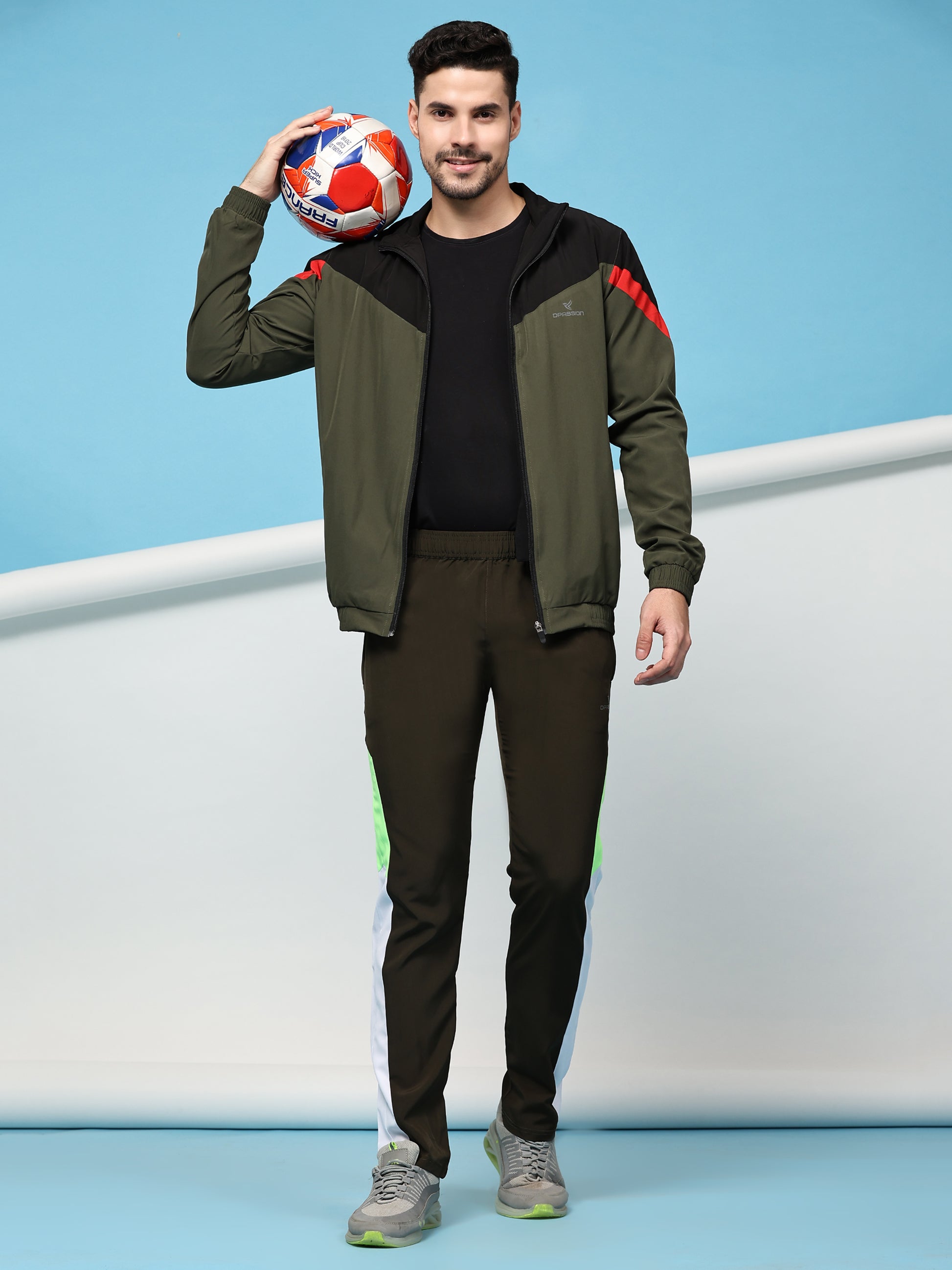 Men's Athletic Tracksuit with Breathable Mesh Lining for Optimal Comfort - DPASSION.COM