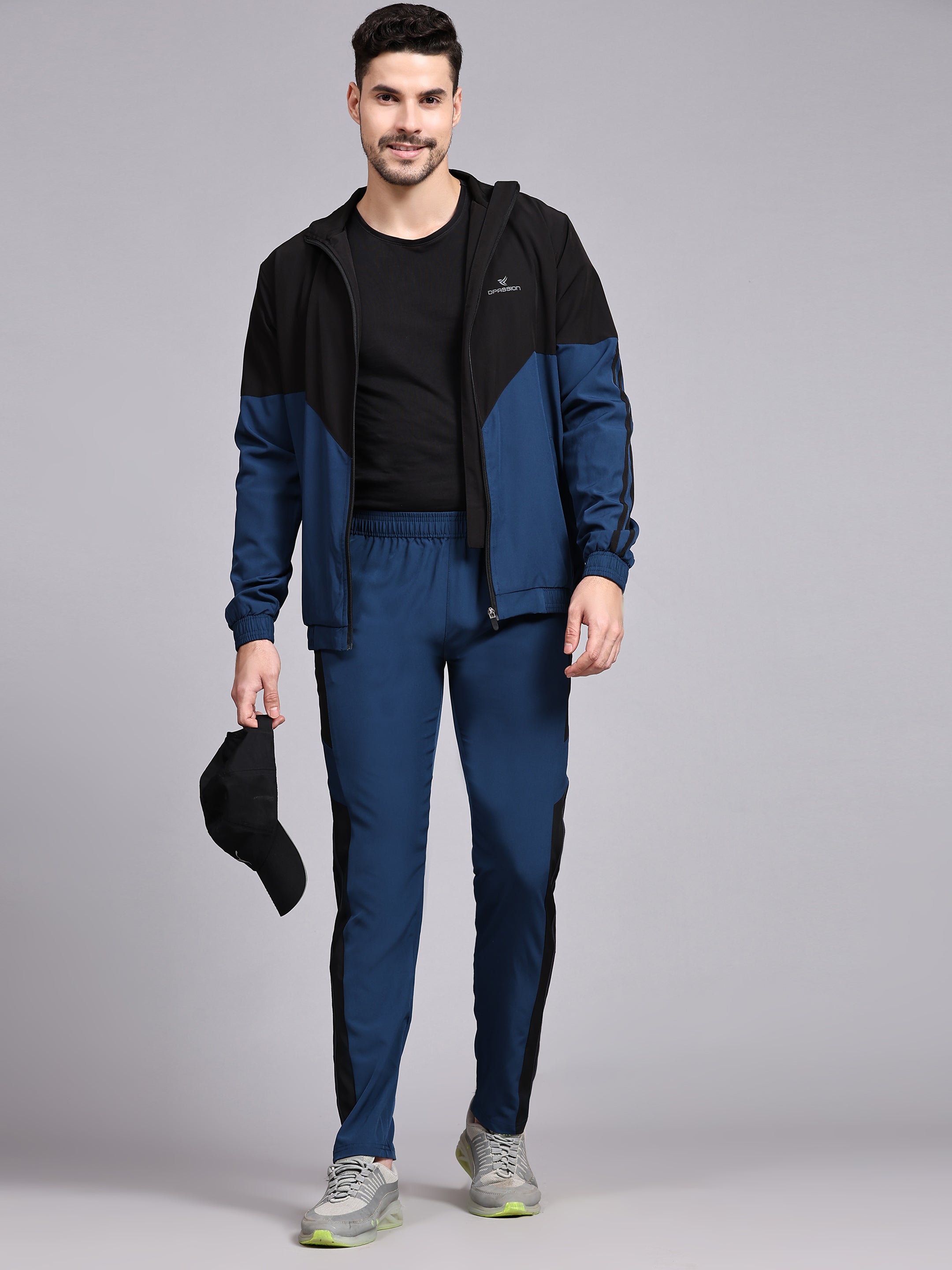 Men's Athletic Tracksuit with Breathable Mesh Lining for Optimal Performance - DPASSION.COM