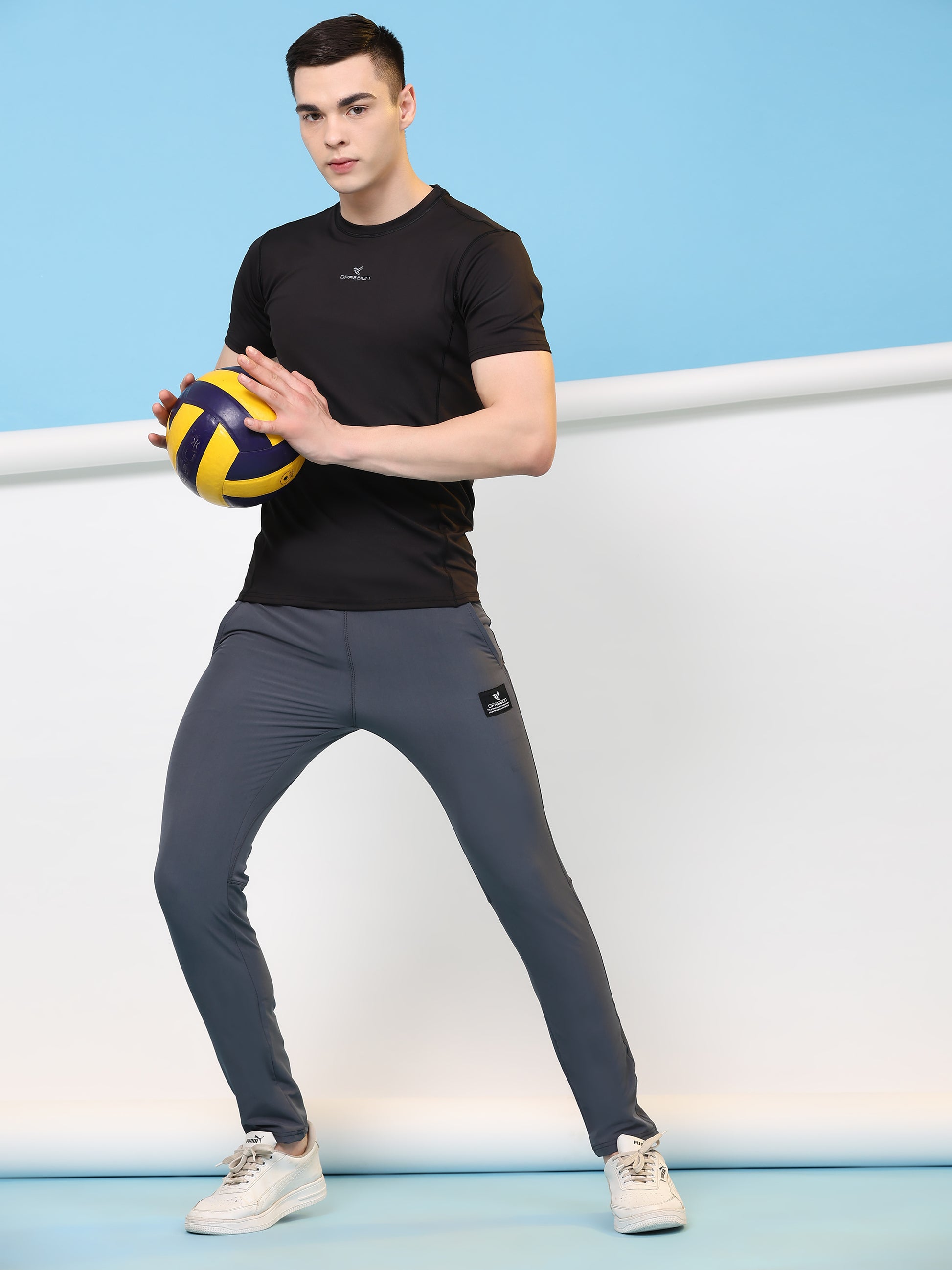 Mens Nylon Lycra 190 GSM Track Pants Bulk | Dpassion - DPASSION.COM