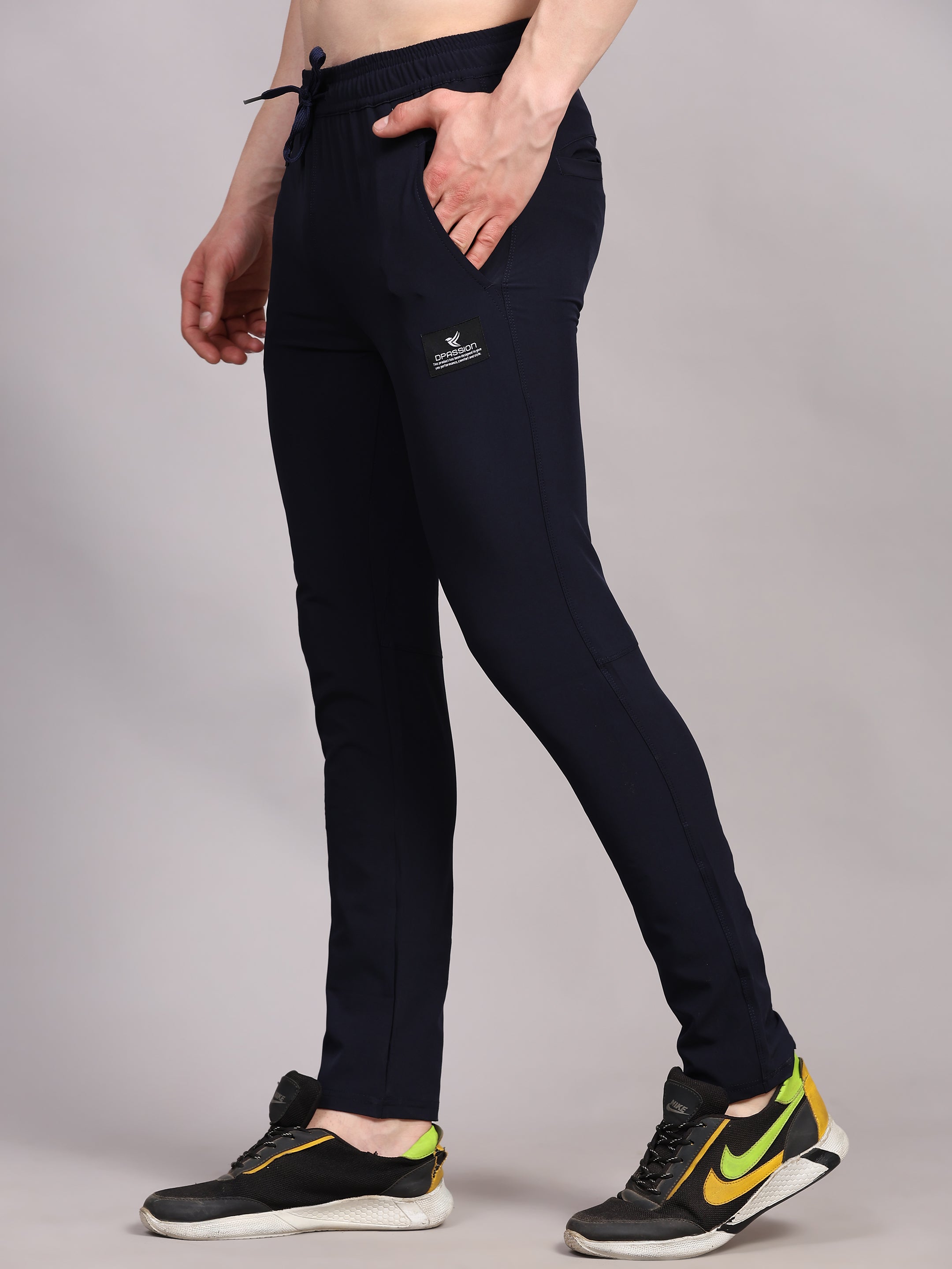 Mens Nylon Lycra 190 GSM Track Pants Bulk | Dpassion - DPASSION.COM