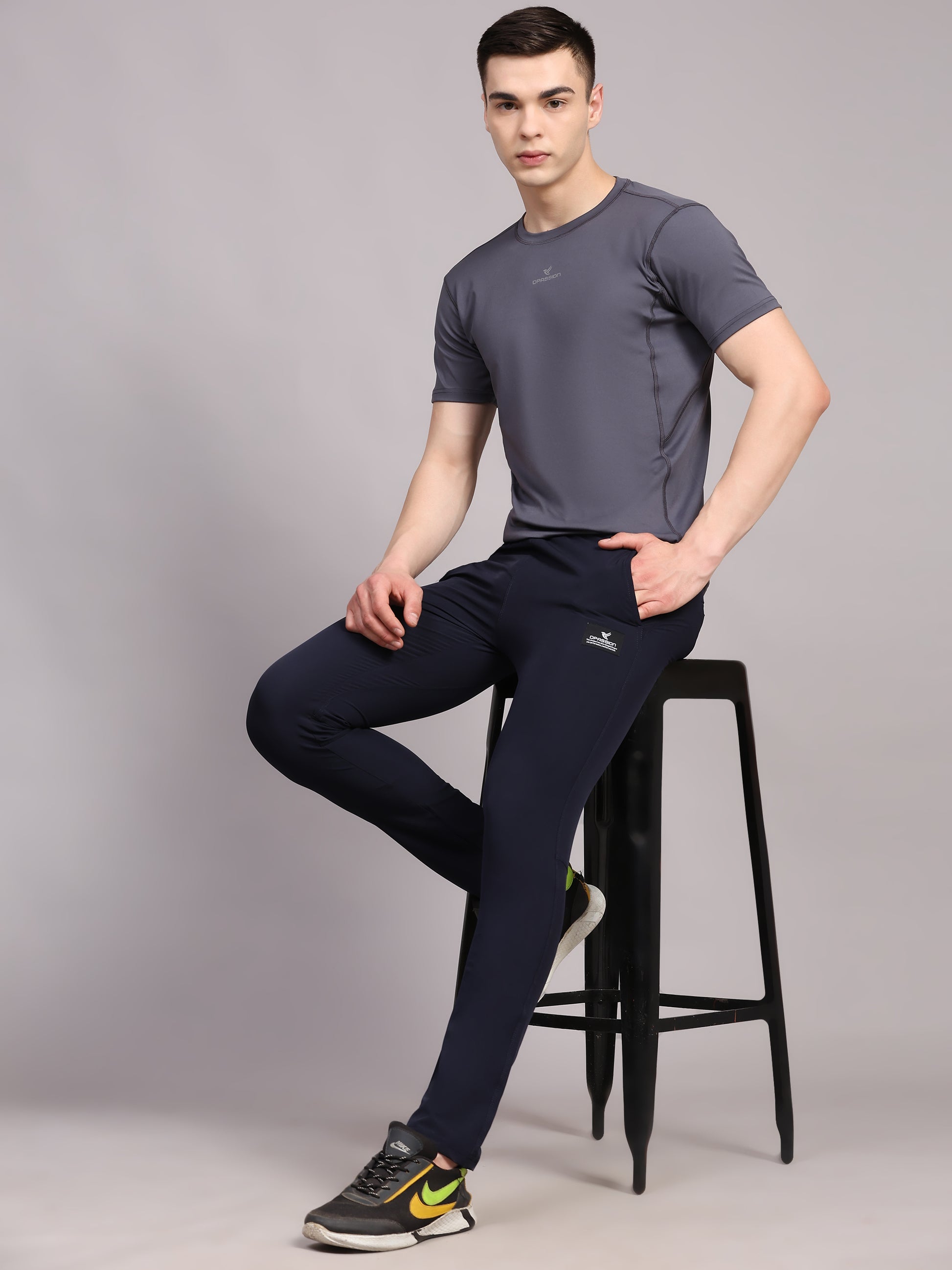 Mens Nylon Lycra 190 GSM Track Pants Bulk | Dpassion - DPASSION.COM