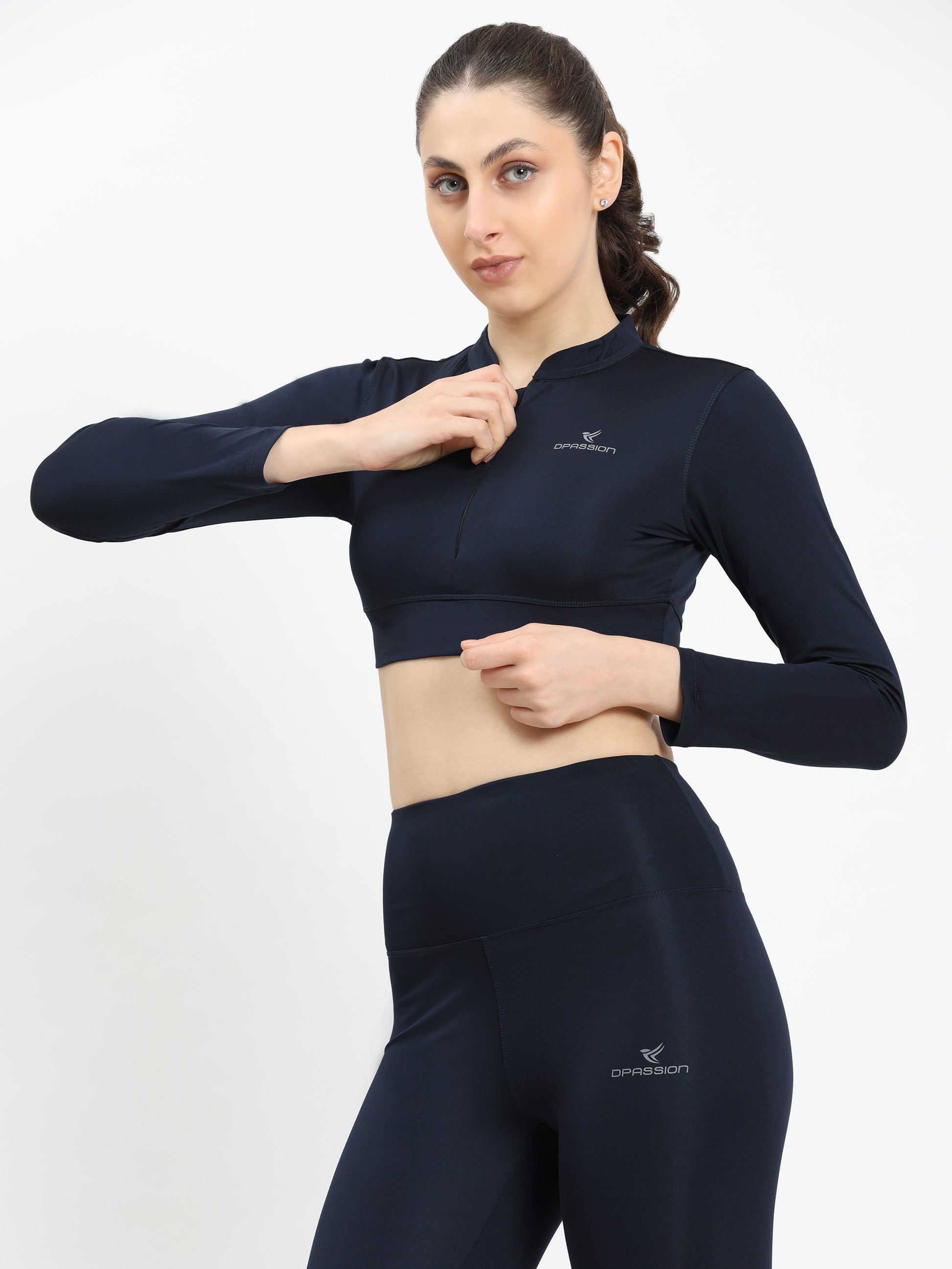 Women's Apex Full-Sleeve Performance Crop - DPASSION.COM