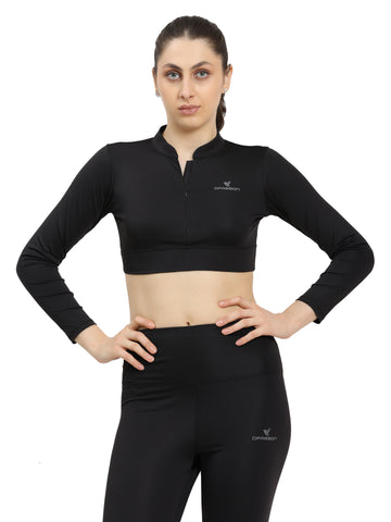 Women's Apex Full-Sleeve Performance Crop - DPASSION.COM