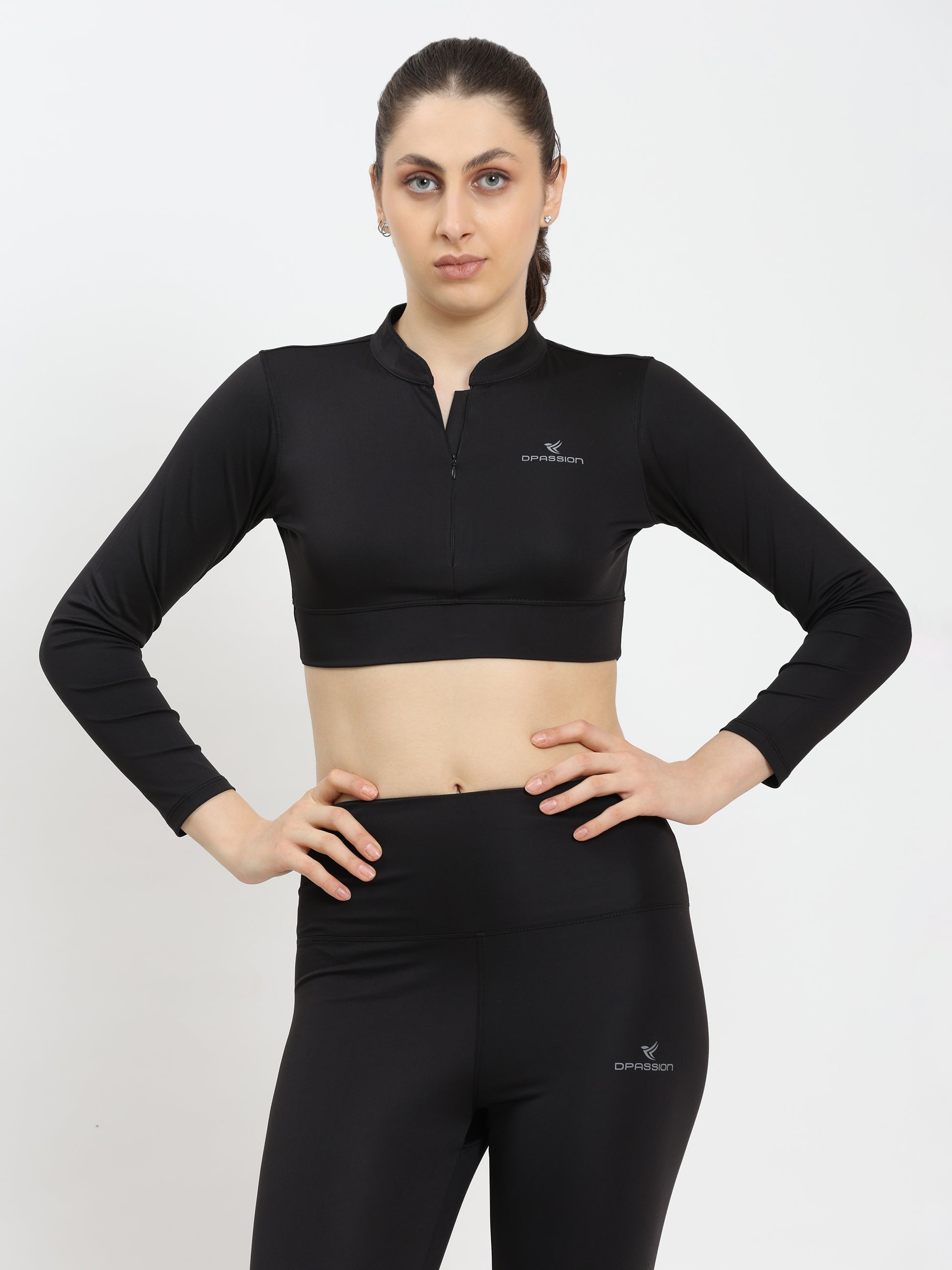 Women's Apex Full-Sleeve Performance Crop - DPASSION.COM