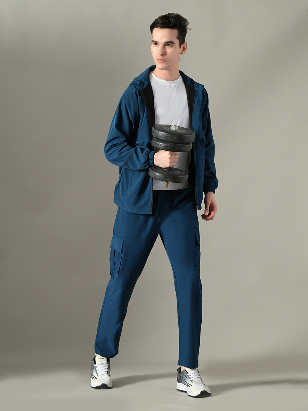 Men's Athletic Tracksuit Set - Sports Jacket & Cargo Pants - DPASSION.COM