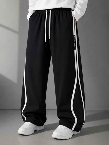 Dpassion Men's Oversized Wide Leg Track Pants | Sportswear Manufacturer