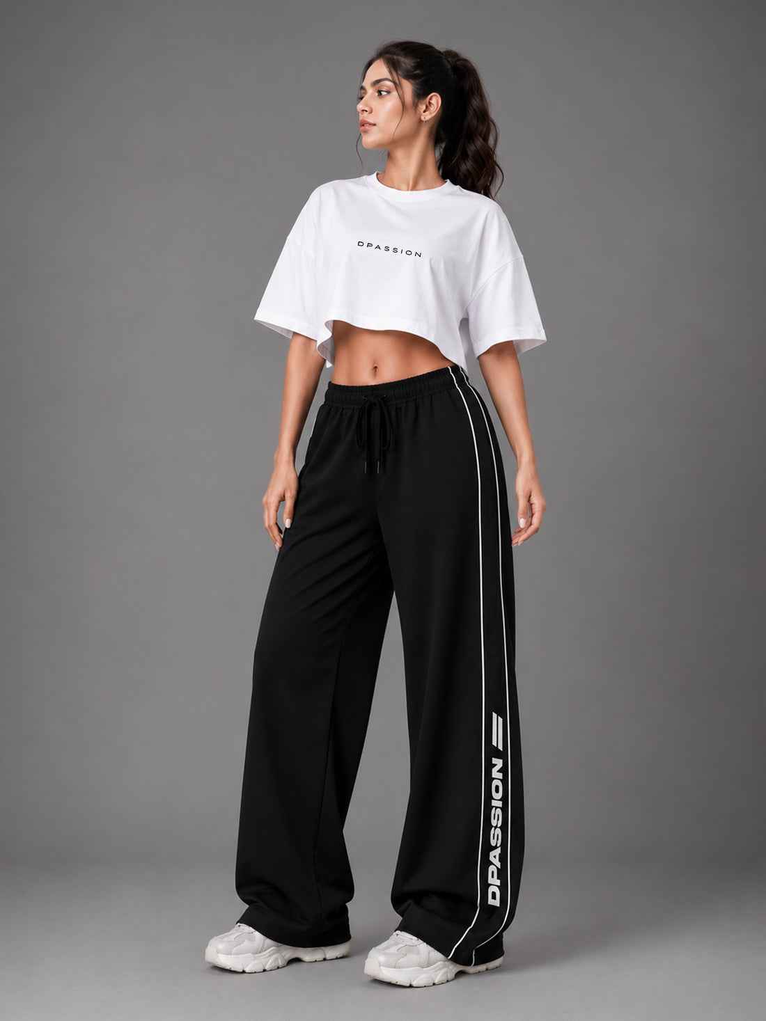 Dpassion Women's Wide Leg Track Pants | Sportswear Manufacturer