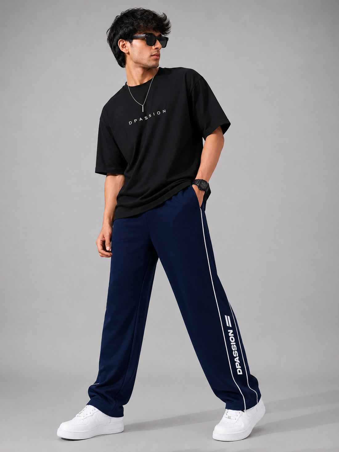 Dpassion Men's Oversized Wide Leg Track Pants | Activewear Manufacturer India