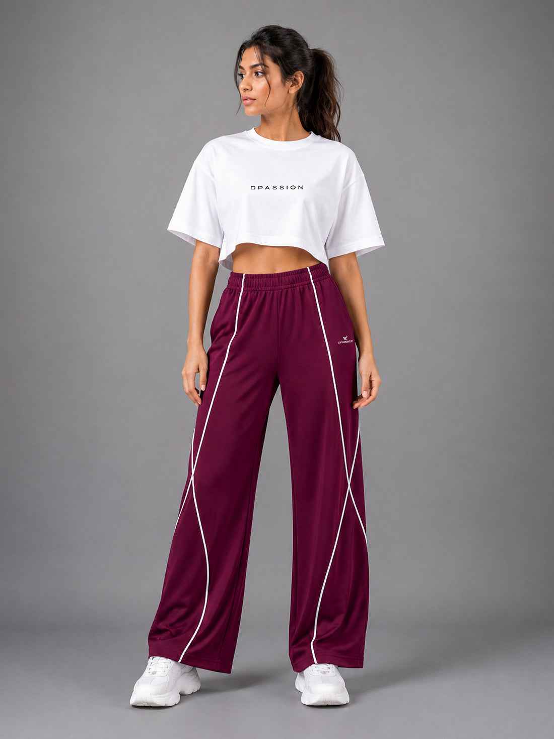 Dpassion Women's Wide Leg Track Pants | Sportswear Manufacturer