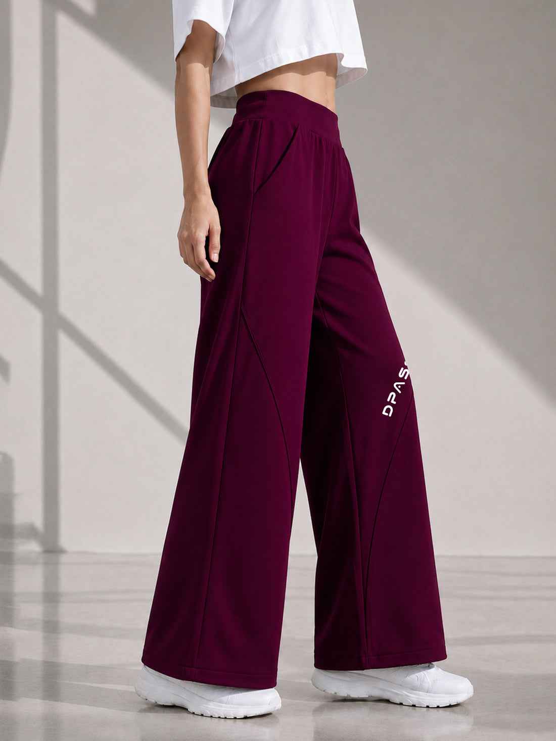 Dpassion Women's Wide Leg Track Pants | Sportswear Manufacturer