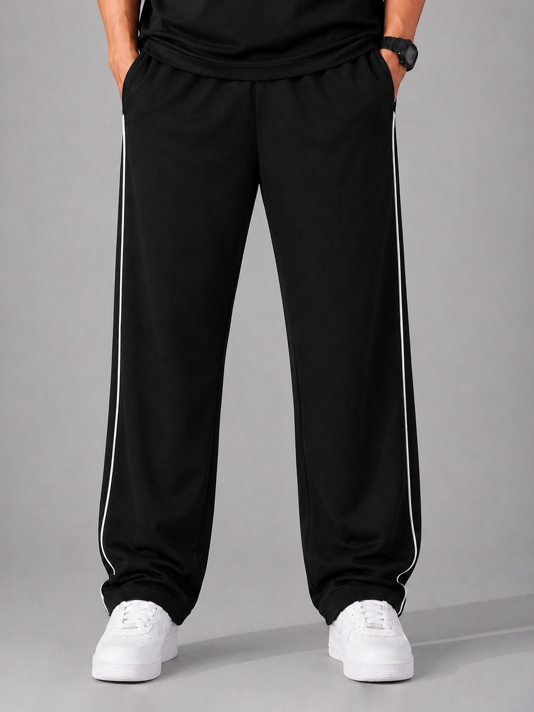 Dpassion Men's Oversized Wide Leg Track Pants | Activewear Manufacturer India