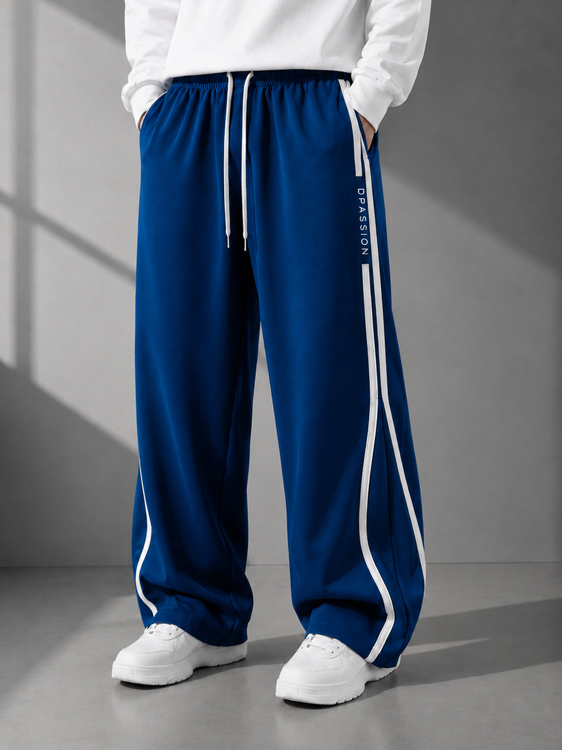 Dpassion Men's Oversized Wide Leg Track Pants | Sportswear Manufacturer