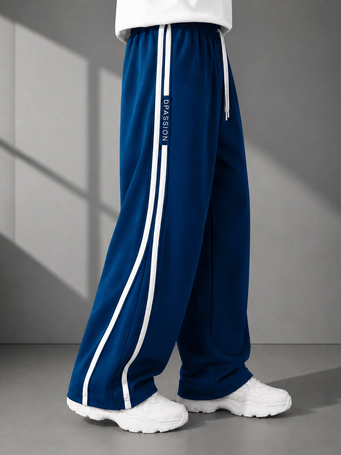 Dpassion Men's Oversized Wide Leg Track Pants | Sportswear Manufacturer