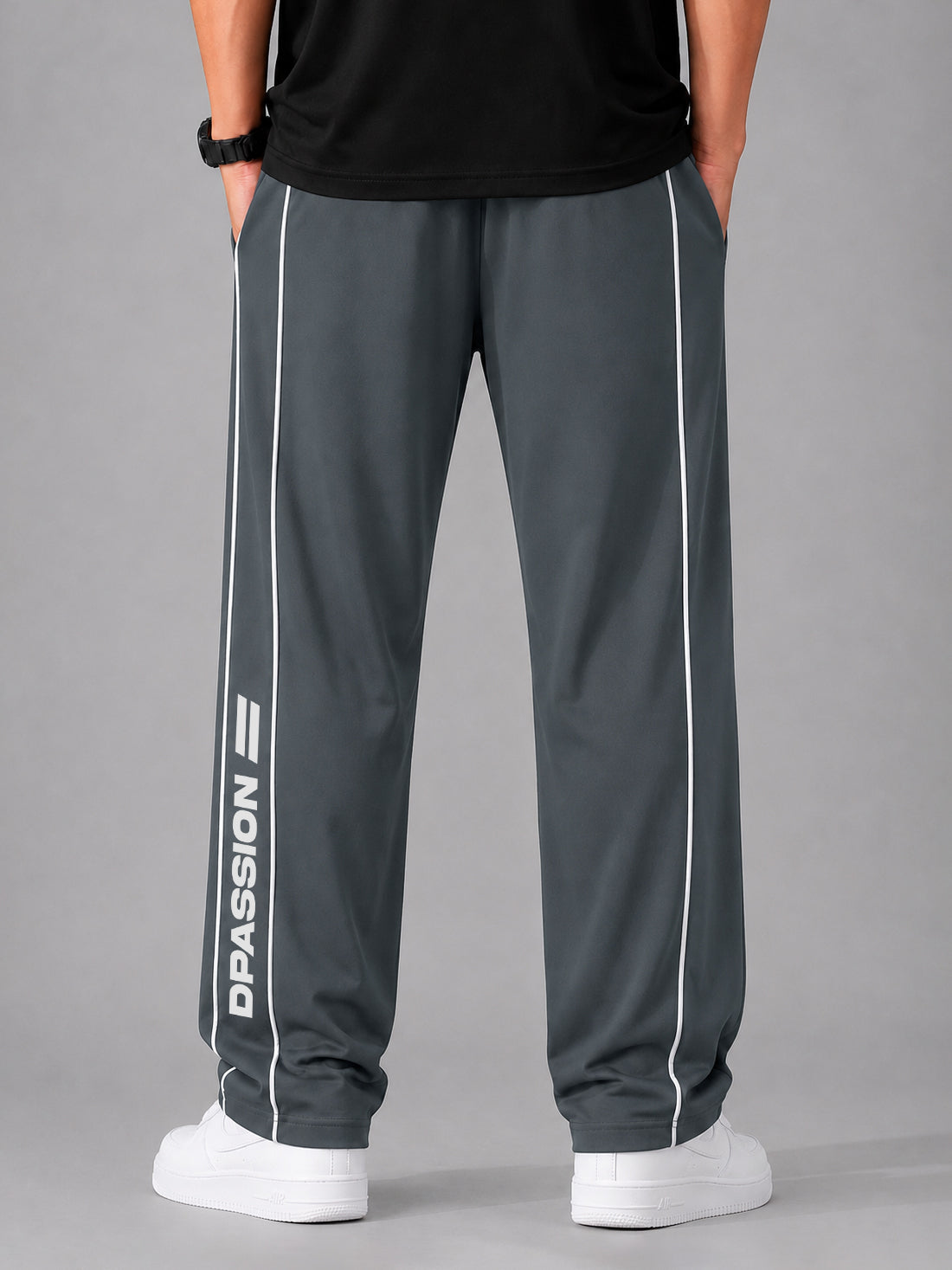 Dpassion Men's Oversized Wide Leg Track Pants | Activewear Manufacturer India