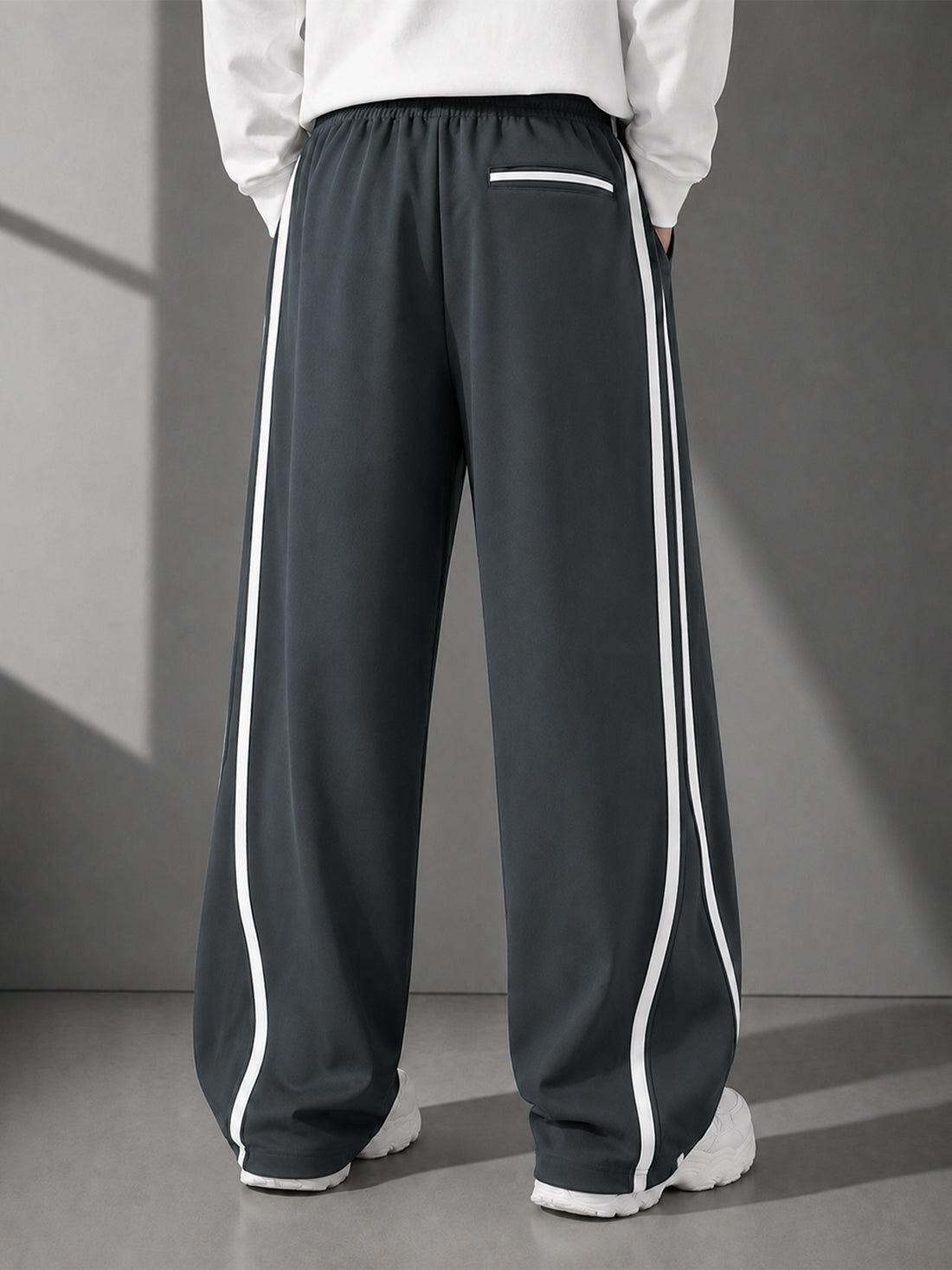 Dpassion Men's Oversized Wide Leg Track Pants | Sportswear Manufacturer