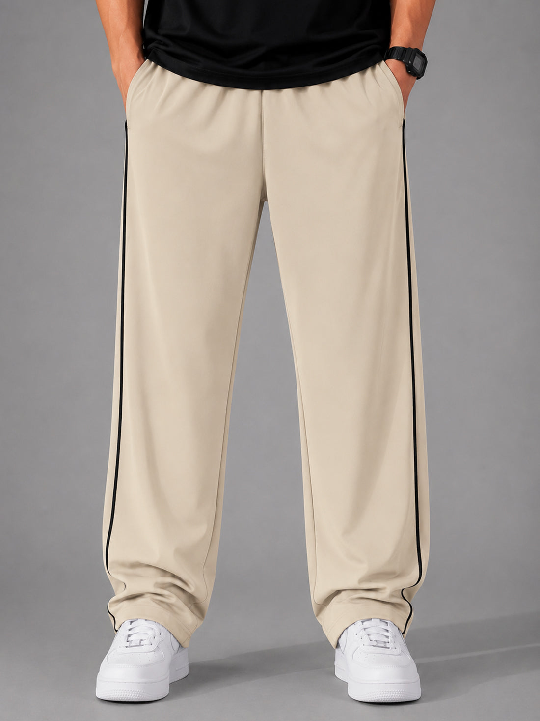 Dpassion Men's Oversized Wide Leg Track Pants | Activewear Manufacturer India