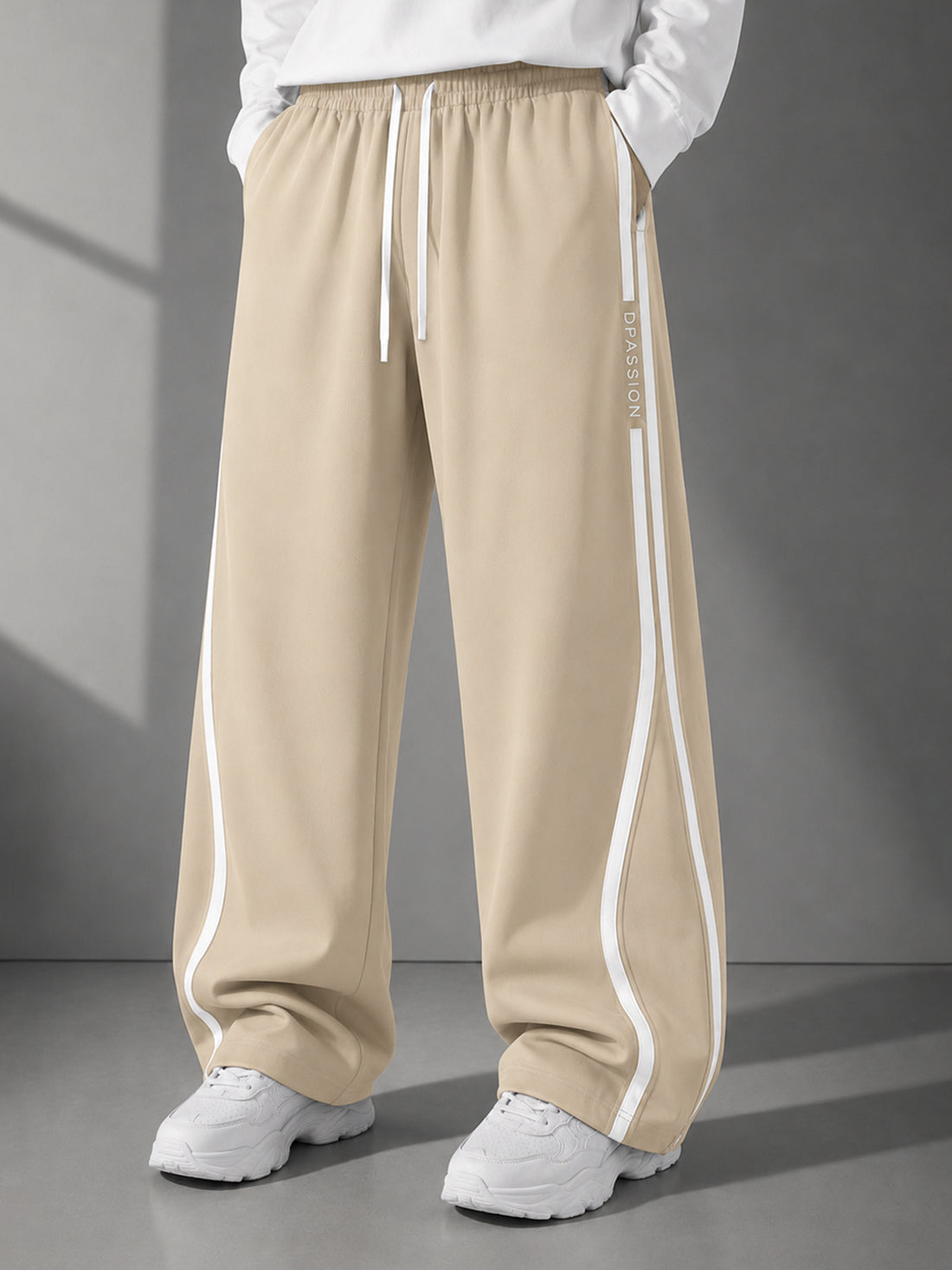 Dpassion Men's Oversized Wide Leg Track Pants | Sportswear Manufacturer