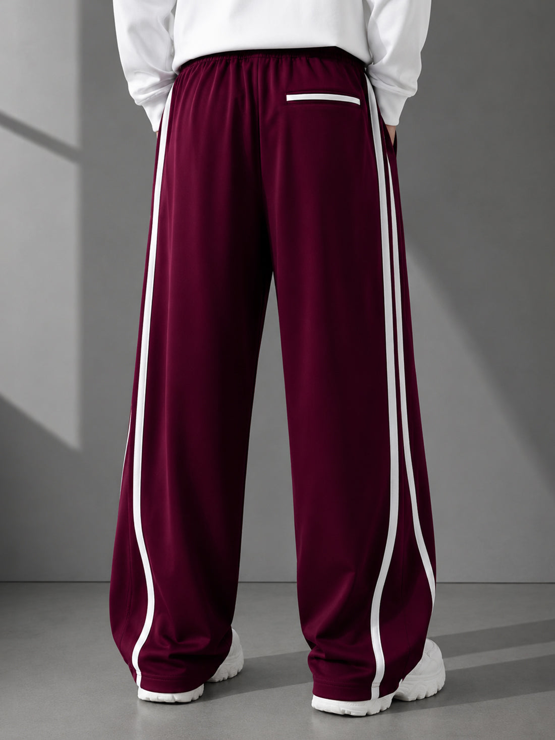 Dpassion Men's Oversized Wide Leg Track Pants | Sportswear Manufacturer