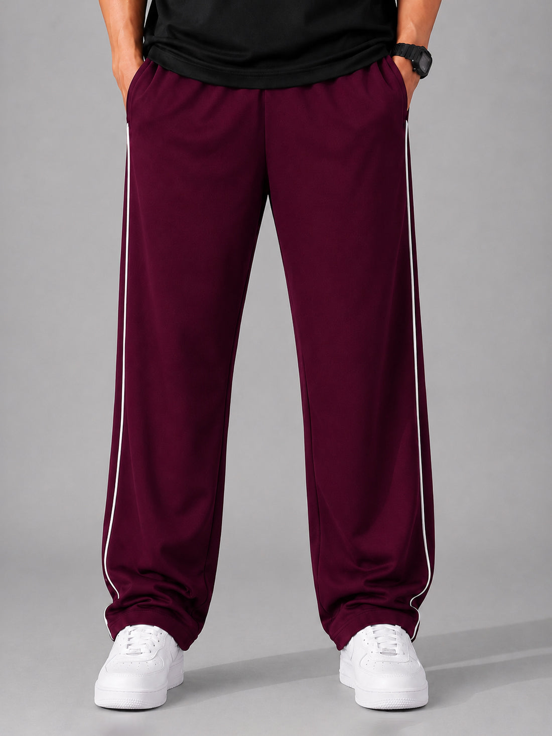 Dpassion Men's Oversized Wide Leg Track Pants | Activewear Manufacturer India