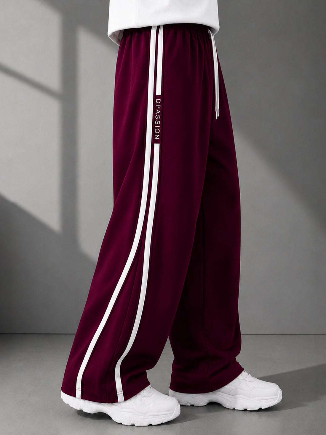 Dpassion Men's Oversized Wide Leg Track Pants | Sportswear Manufacturer