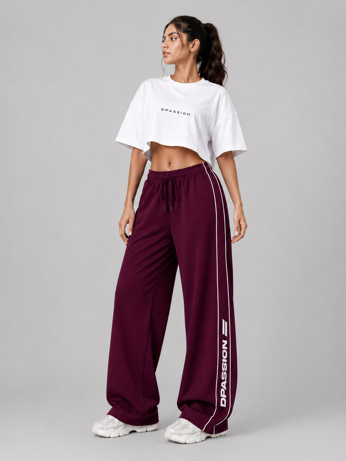 Dpassion Women's Wide Leg Track Pants | Sportswear Manufacturer
