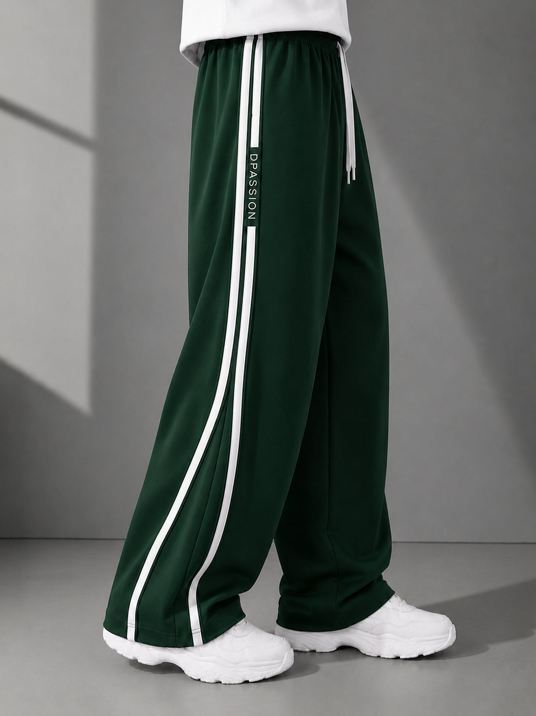 Dpassion Men's Oversized Wide Leg Track Pants | Sportswear Manufacturer